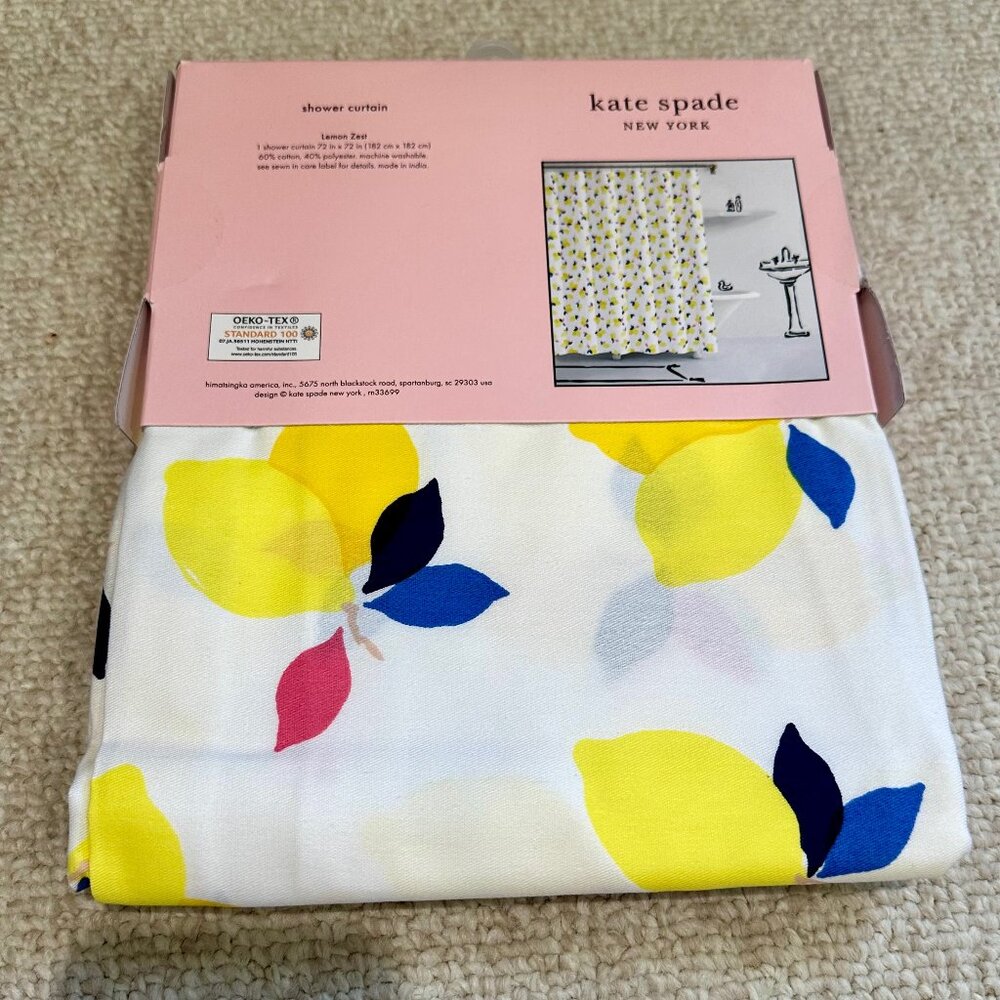 Kate Spade New York Shower Curtain | in Lemon Zest Pattern